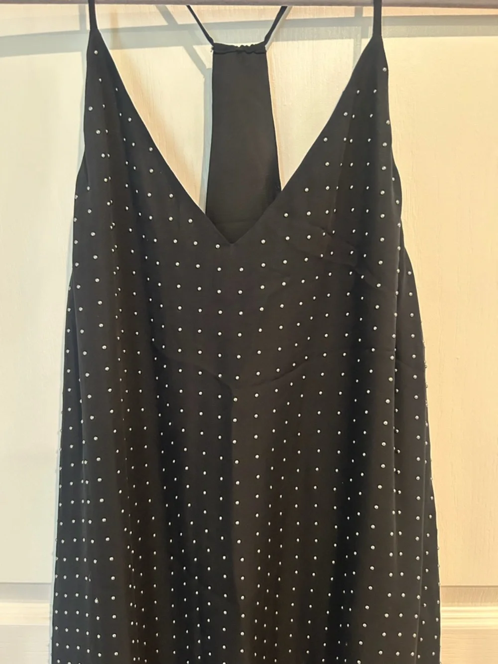 Alice + Olivia Black Studded Slip Dress / Size Medium/ - Picture 3 of 7